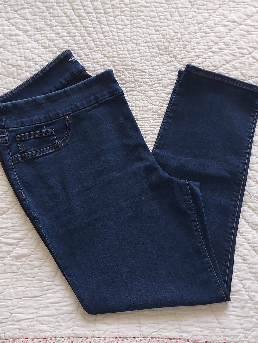 Chico's Dark Indigo Stretch Jeggings - Deep Blue